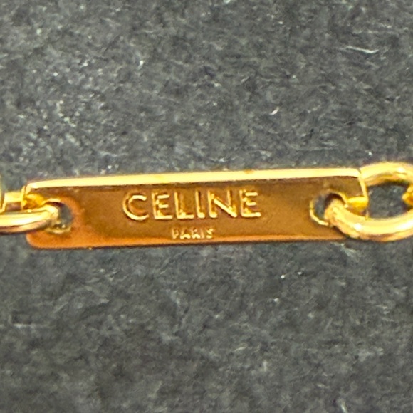 Celine Double Layer Gold Heart Necklace - Picture 7 of 7